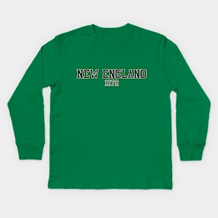 New England 1972 (variant) Kids Long Sleeve T-Shirt